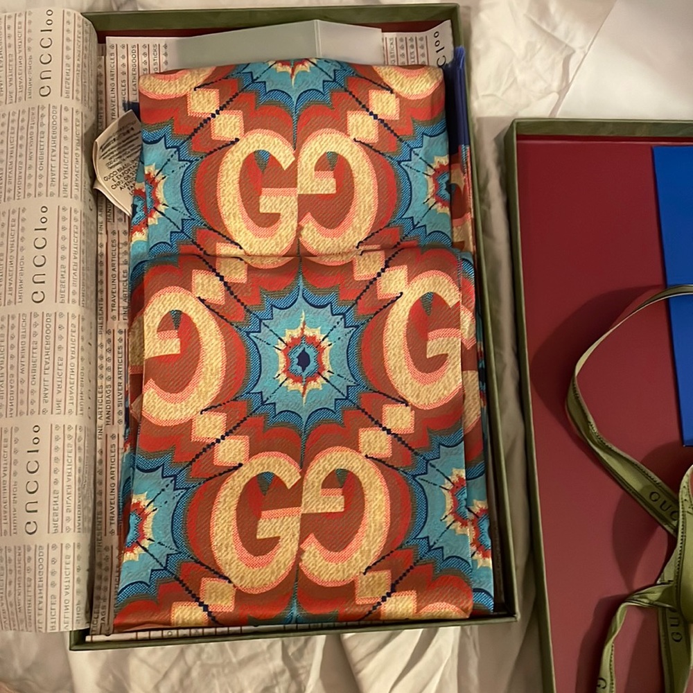 Gucci 100 century scarf 100 anniversary Gift to exclusive client not retail sold